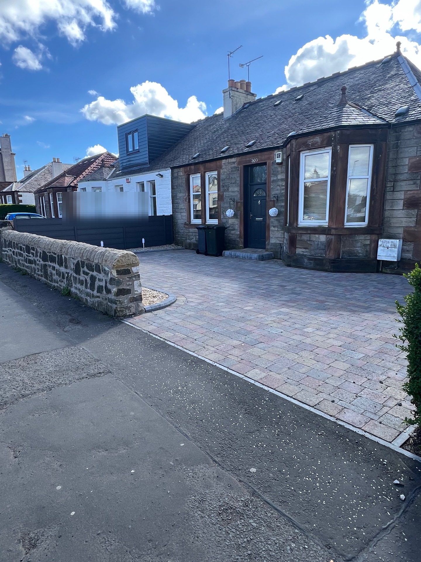 Corstorphine Tobermore Tegula Bracken Driveway - After installation