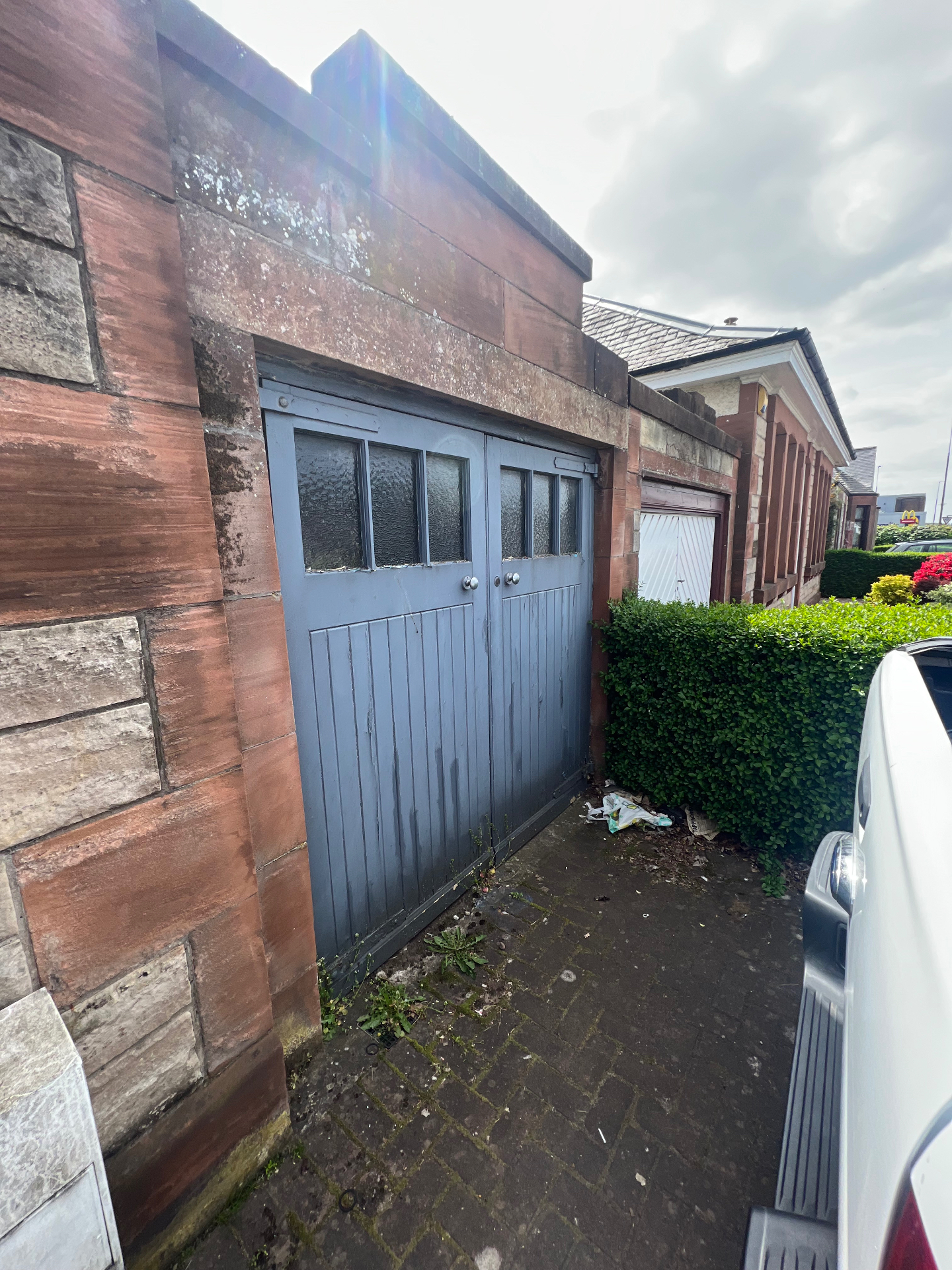 ACO drainage installation solving garage damp in Corstorphine, Edinburgh